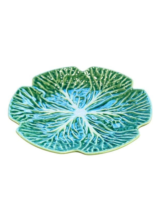 Verde Cabbage Leaf Quarter Plate