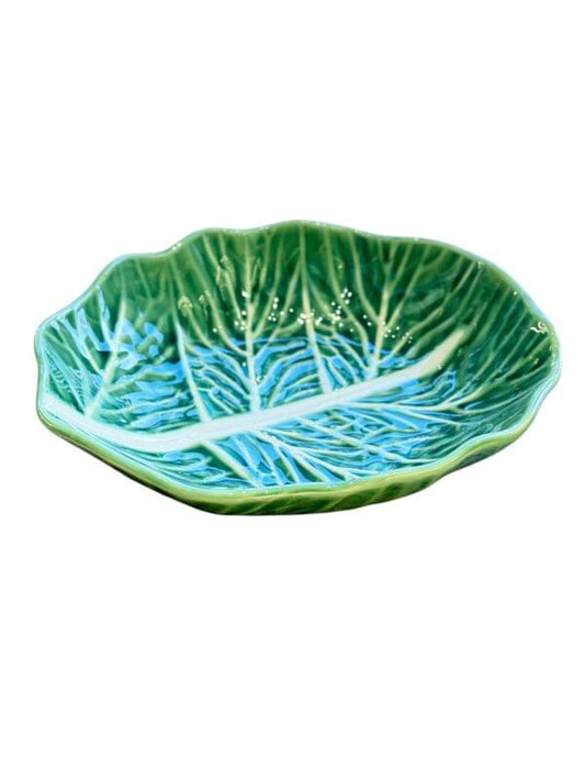 Verde Cabbage Leaf Deep Plate