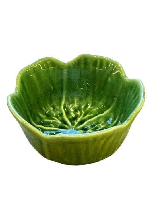 Verde Cabbage Leaf Small Bowl