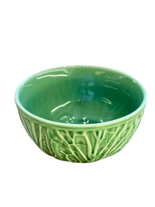 Verde Cabbage Leaf Round Bowl