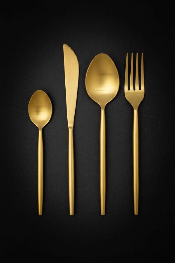 Aurum Gold Cutlery Set of 24