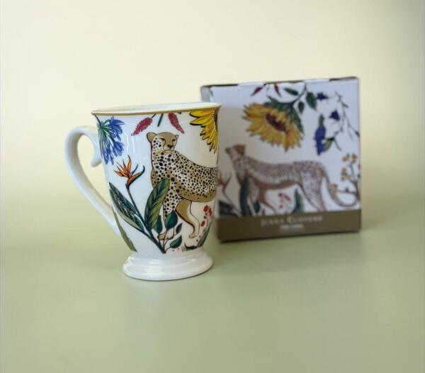Jenna Clifford Cheetah Footed Mug