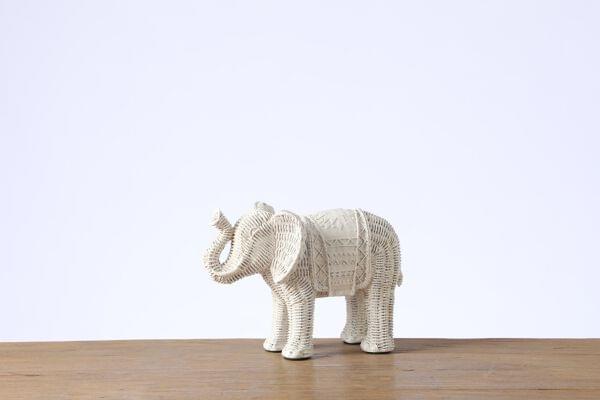 Erawan White Elephant Sculpture – Medium