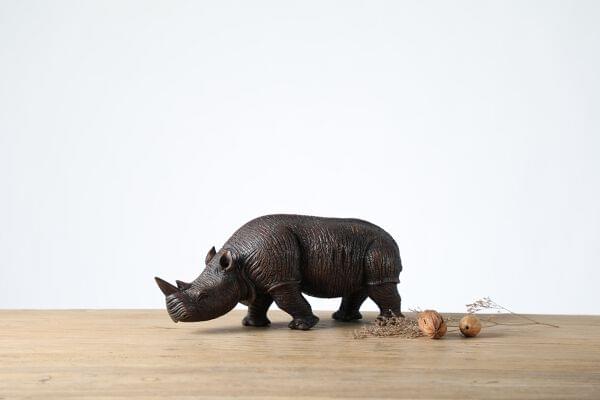 Gaida Wenge Rhino Sculpture – Large