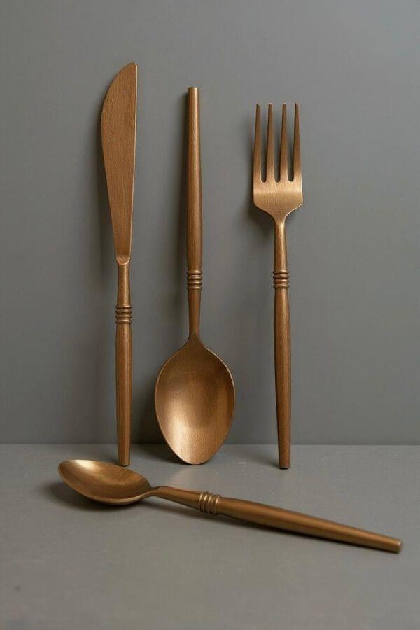 Trioband Rose Gold Cutlery Set of 24