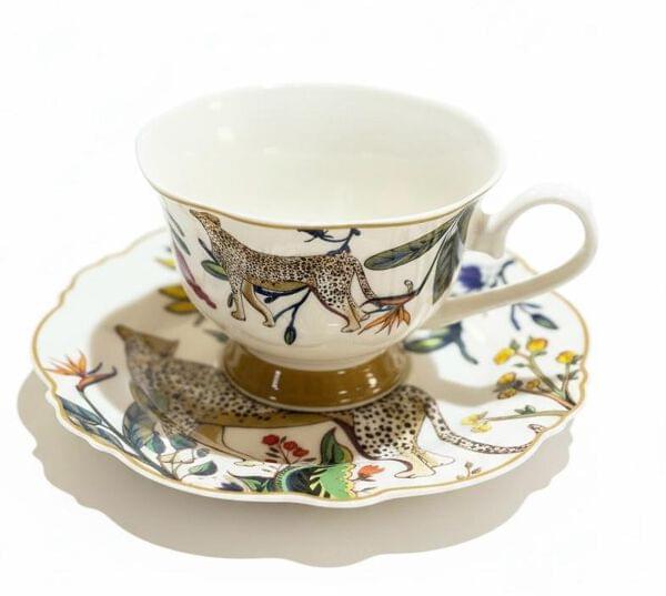 Jenna Clifford Leopard Cup & Saucer Set