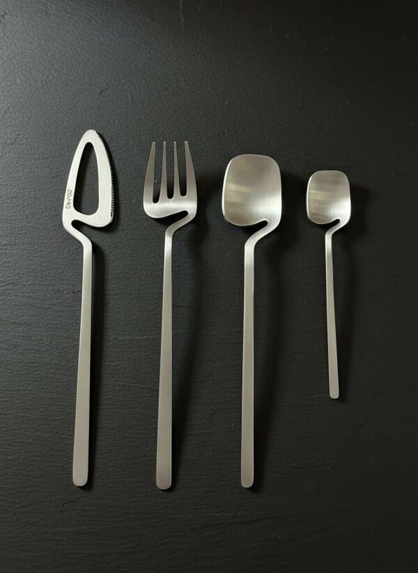 Flintstone Noir Cutlery Set of 24