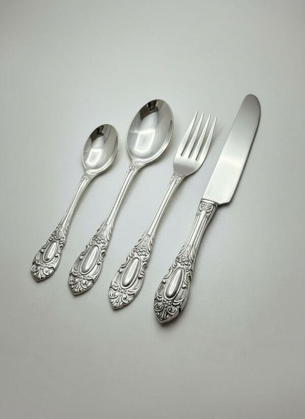 Maharaja Silver Cutlery Set of 24