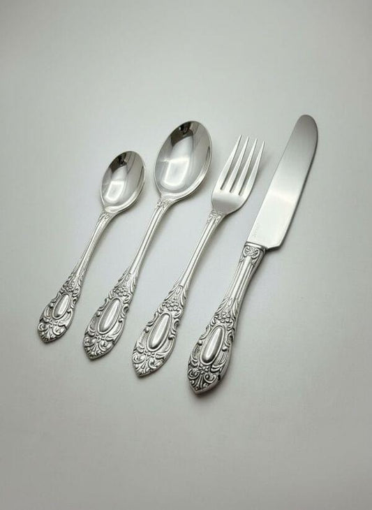 Maharaja Silver Cutlery Set of 24