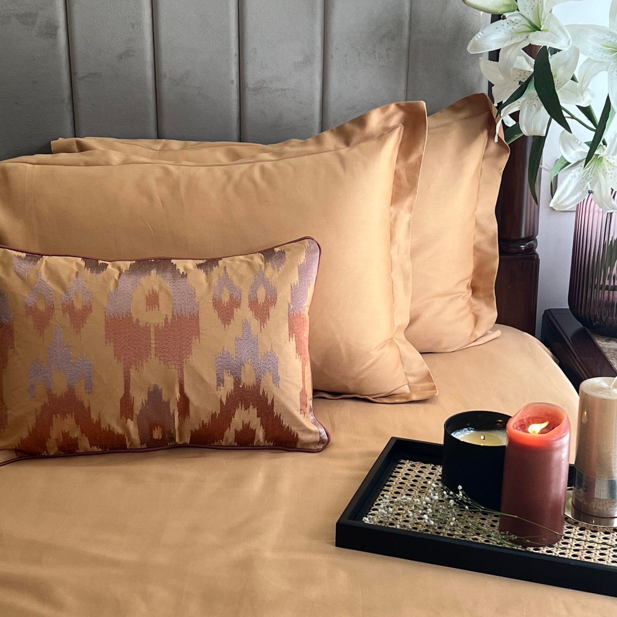 Majestic Honey Mustard Treasure Bedsheet - Elysian Home Decor