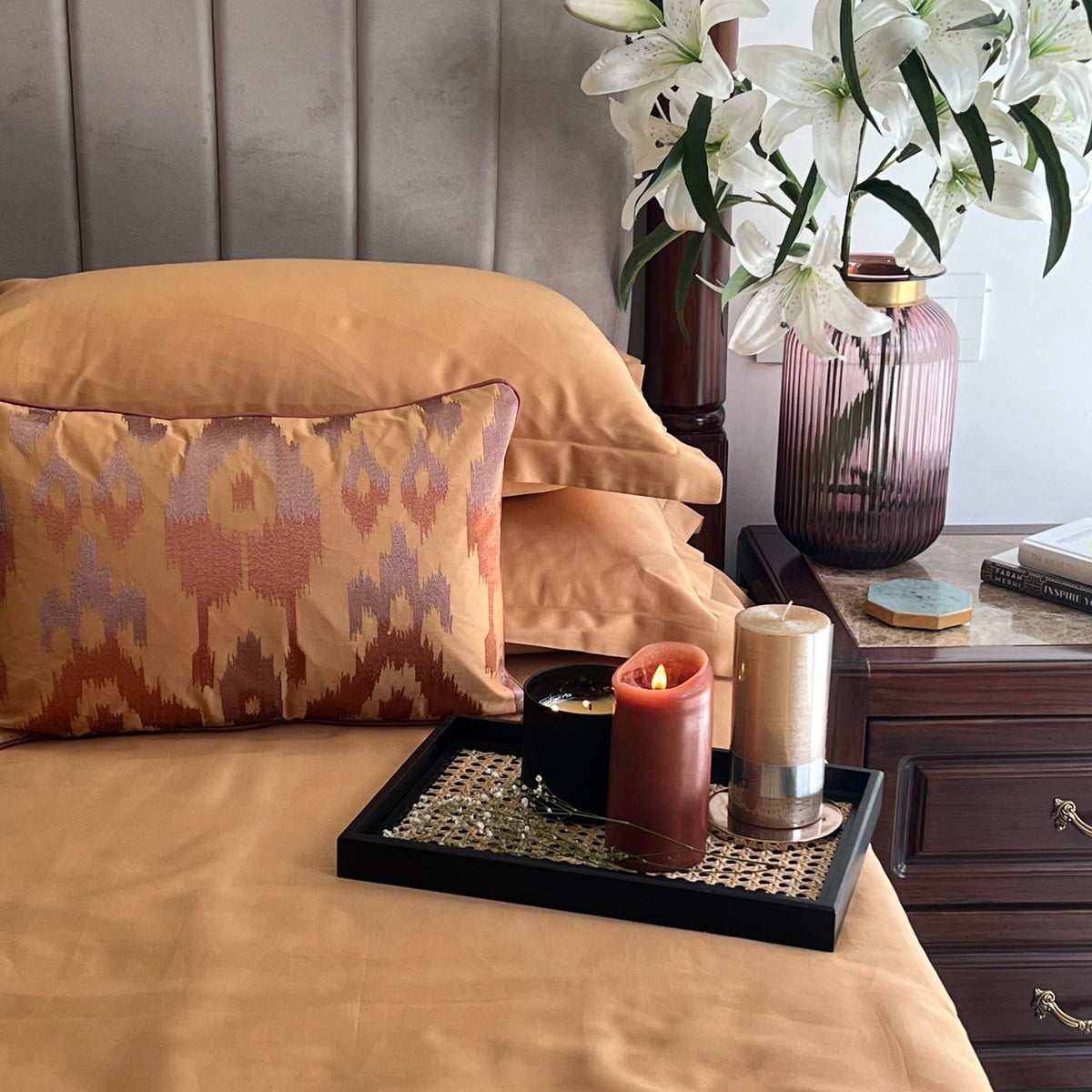 Majestic Honey Mustard Treasure Bedsheet - Elysian Home Decor