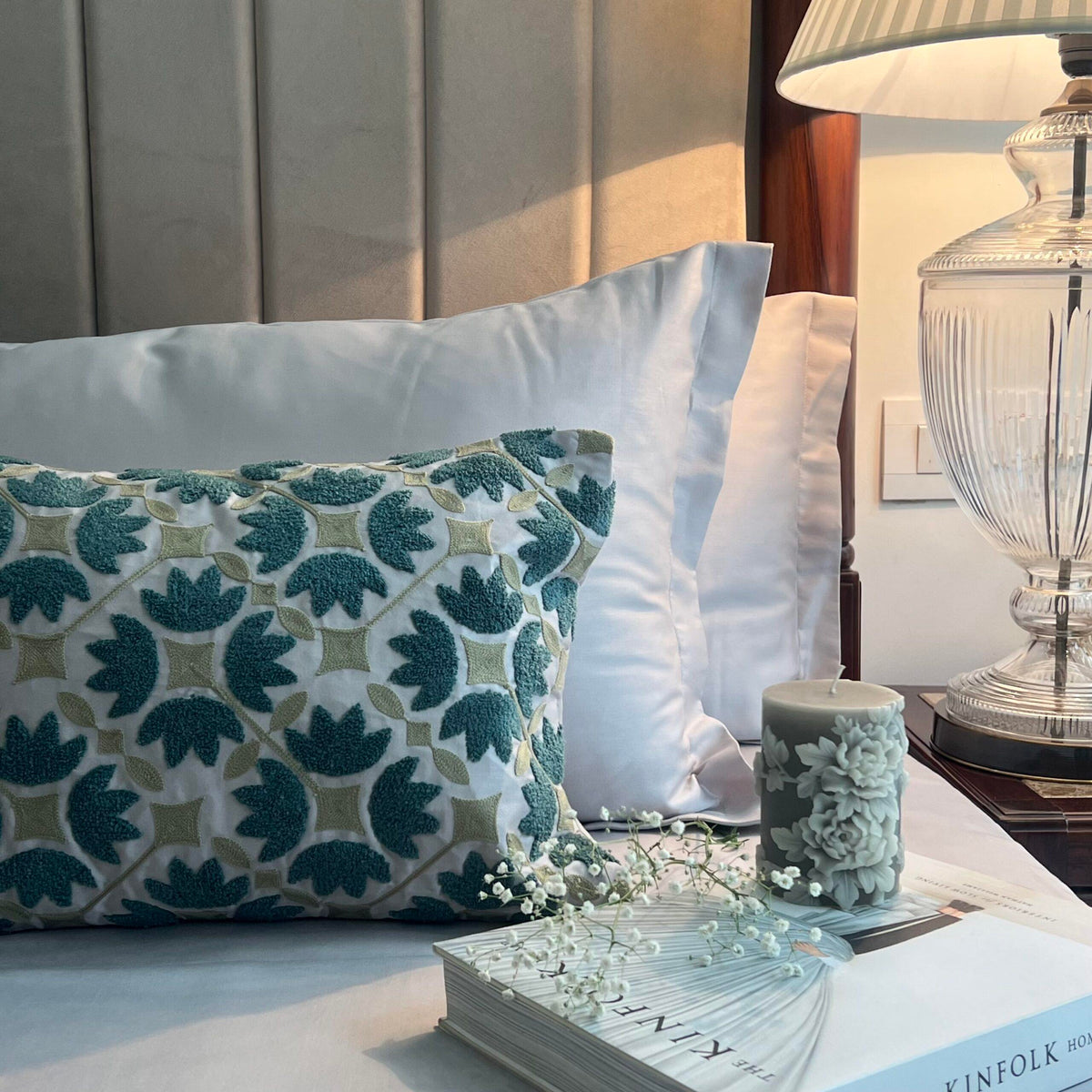 Mariana Pearl Grey Treasure Bedsheet - Elysian Home Decor
