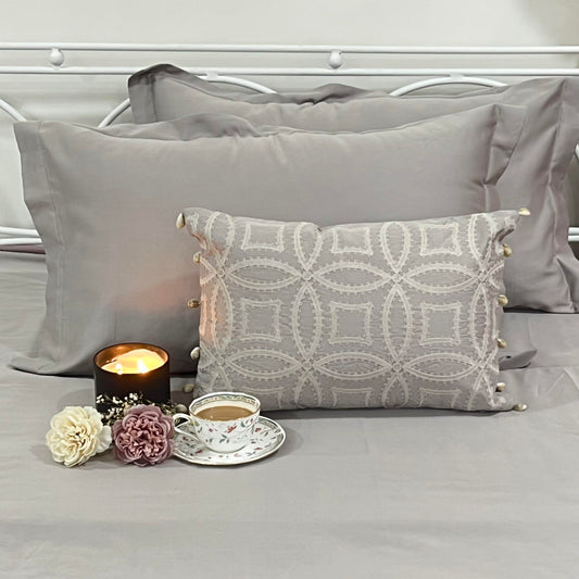 Stark Silver Treasure Bedsheet - Elysian Home Decor