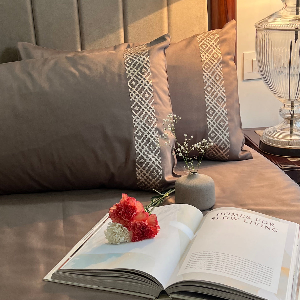 Classic Taupe Dreams Bedsheet - Elysian Home Decor