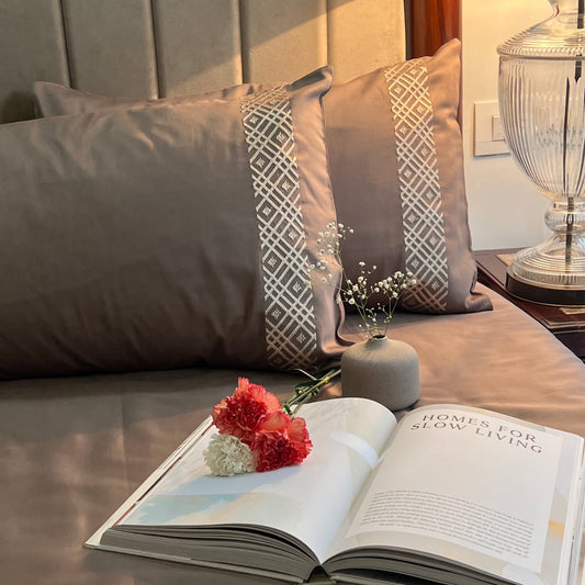 Classic Taupe Dreams Bedsheet - Elysian Home Decor