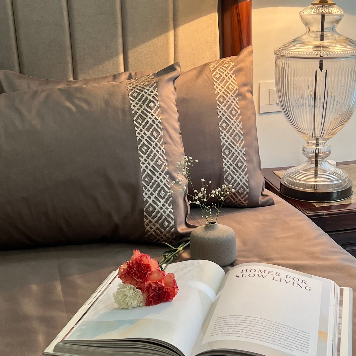 Classic Taupe Dreams Bedsheet - Elysian Home Decor