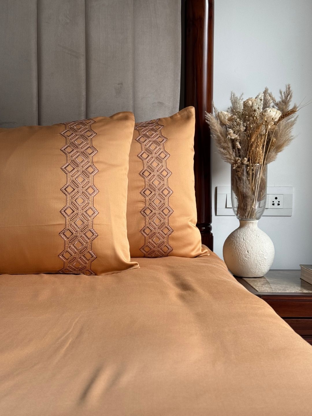 Cora Honey Mustard Dreams Bedsheet Set - Elysian Home Decor