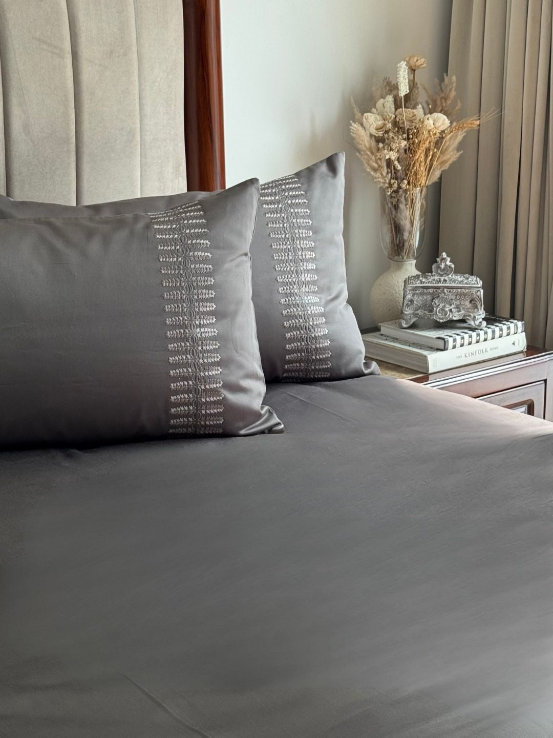 Elise Elephant Grey Dreams Bedsheet Set - Elysian Home Decor