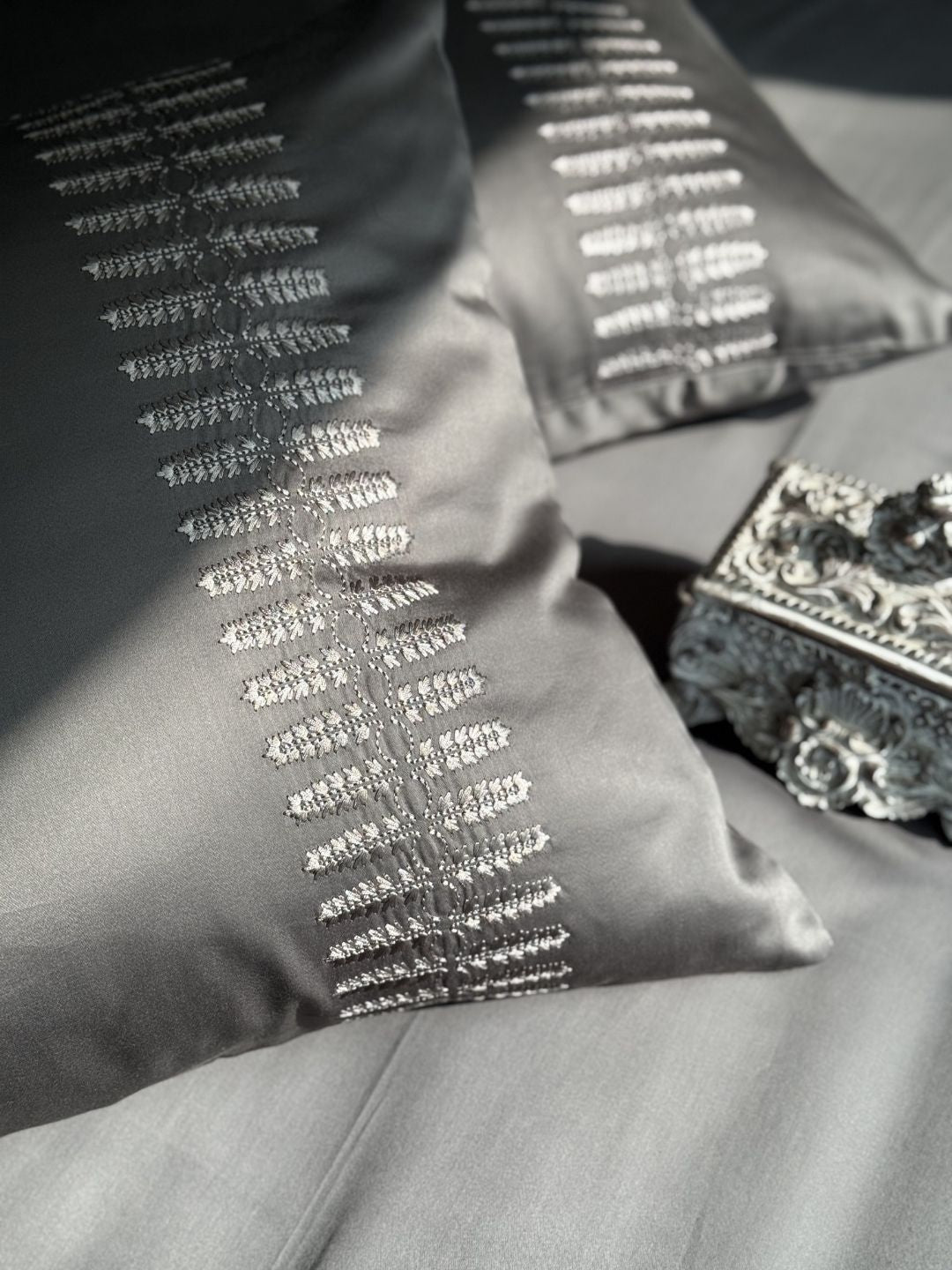 Elise Elephant Grey Dreams Bedsheet Set - Elysian Home Decor