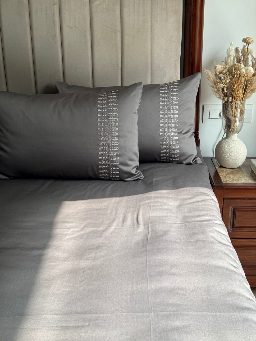 Elise Elephant Grey Dreams Bedsheet Set - Elysian Home Decor