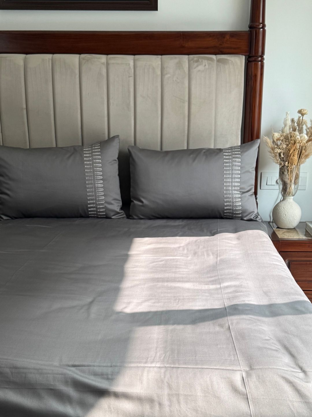 Elise Elephant Grey Dreams Bedsheet Set - Elysian Home Decor
