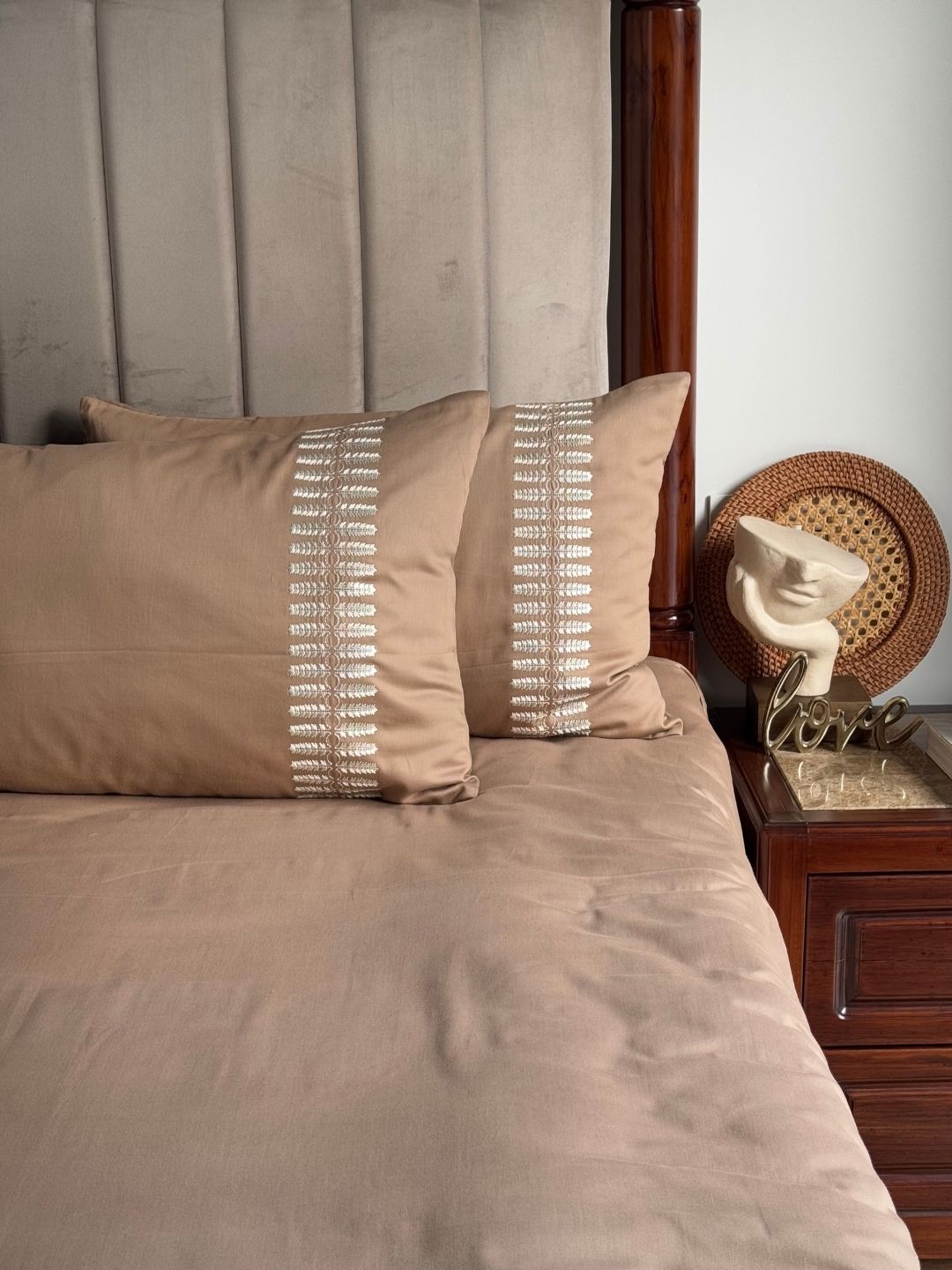 Elise Hazel Beige Dreams Bedsheet Set - Elysian Home Decor