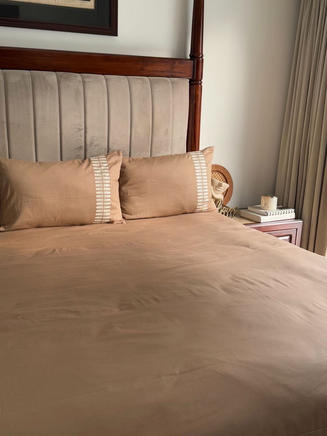 Elise Hazel Beige Dreams Bedsheet Set - Elysian Home Decor