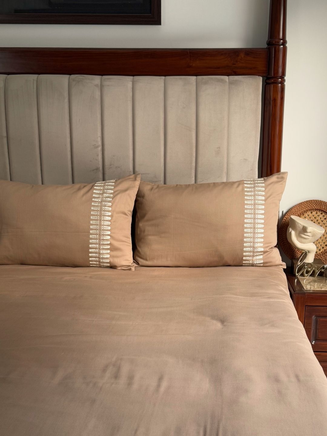 Elise Hazel Beige Dreams Bedsheet Set - Elysian Home Decor
