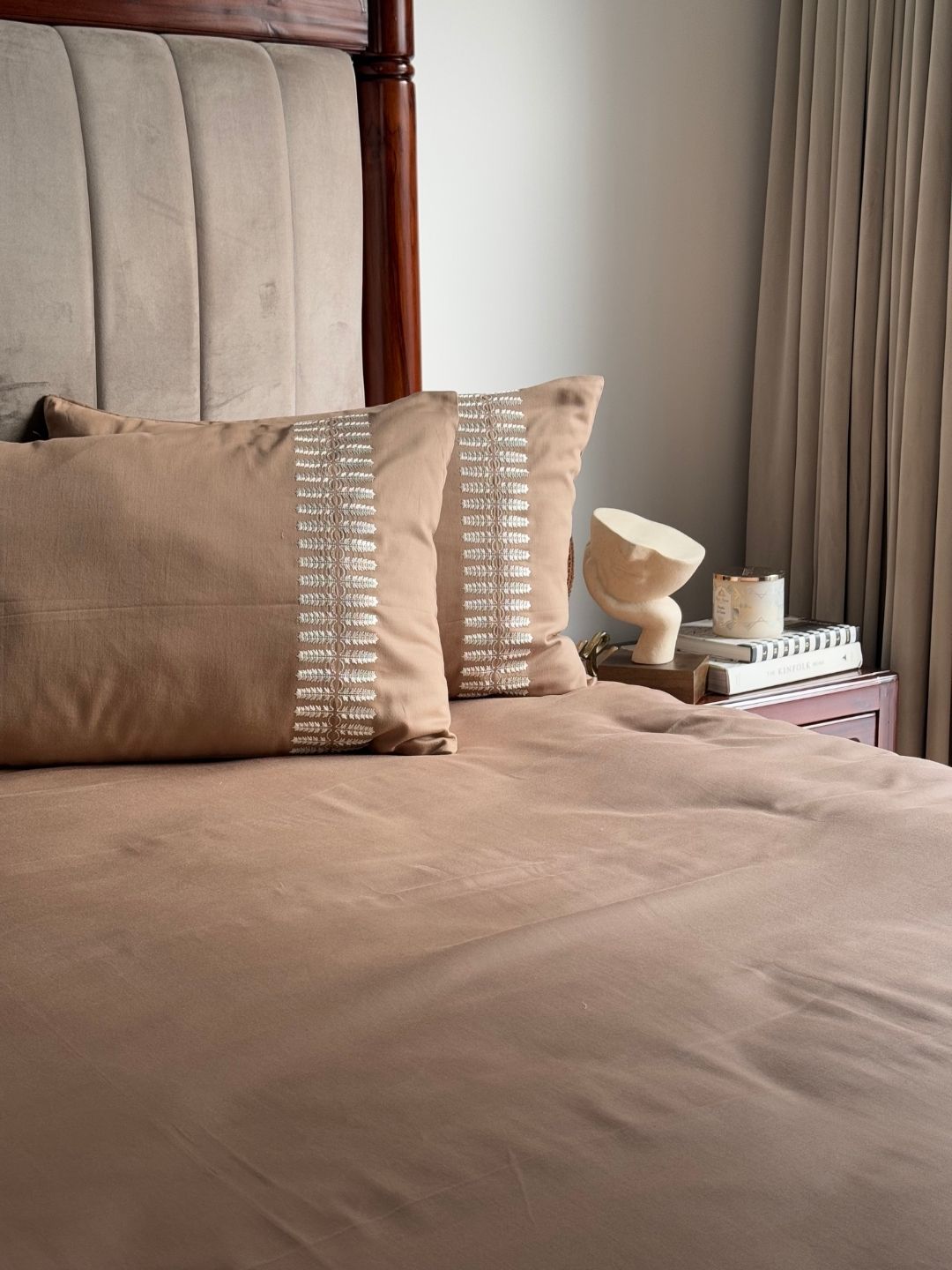 Elise Hazel Beige Dreams Bedsheet Set - Elysian Home Decor