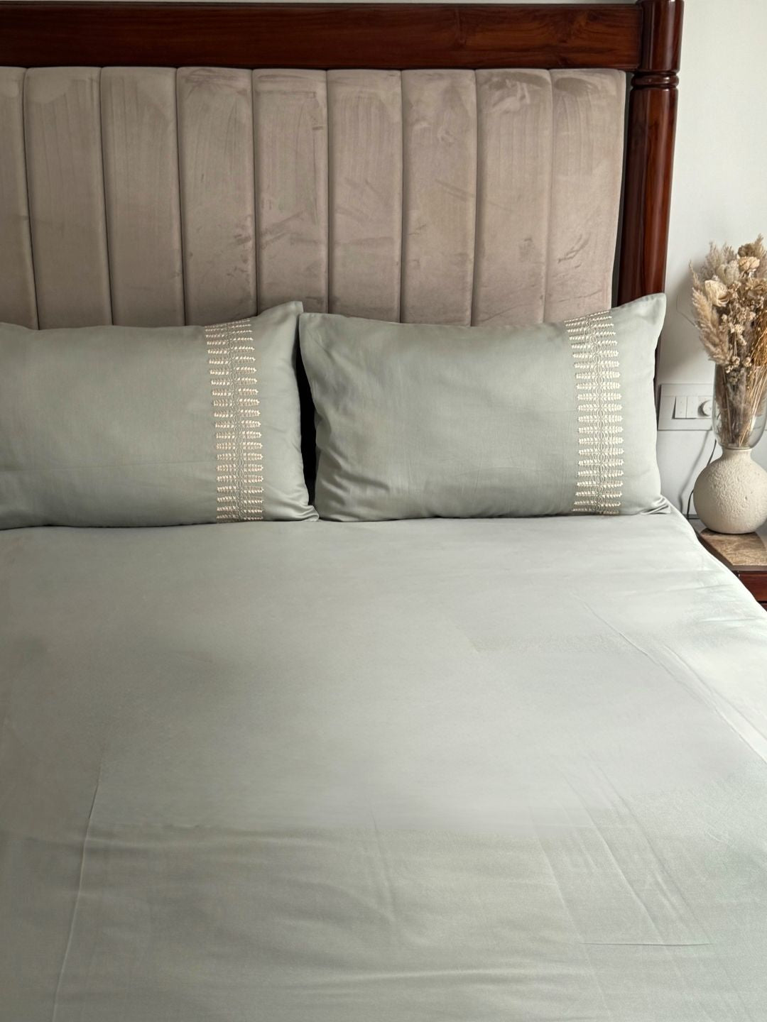 Elise Sage Green Dreams Bedsheet Set - Elysian Home Decor