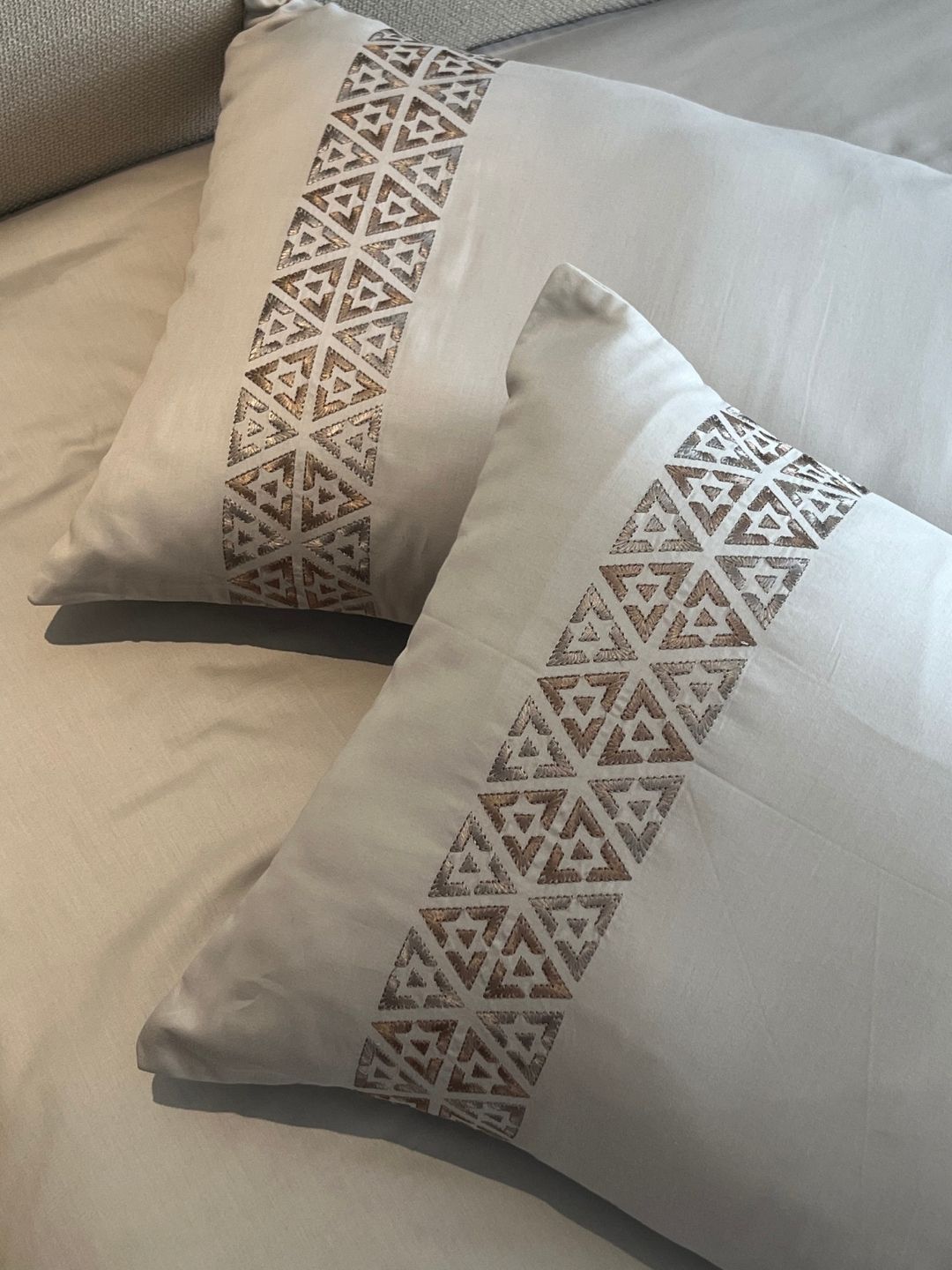Faye Sandstone Grey Dreams Bedsheet Set - Elysian Home Decor