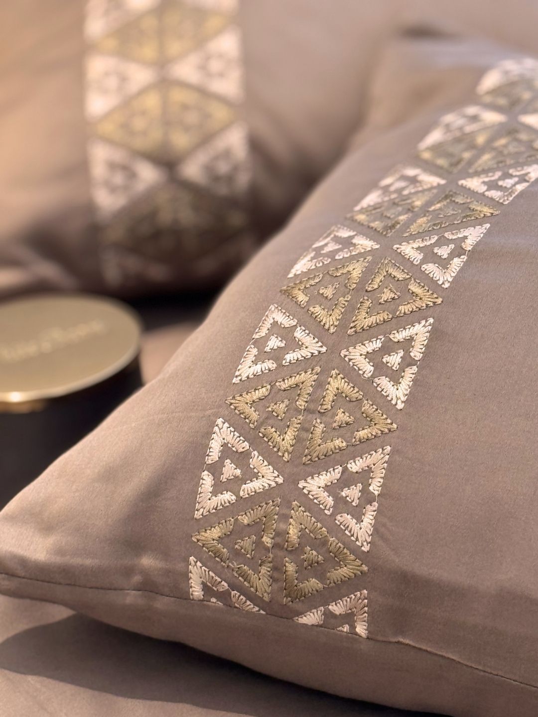 Faye Taupe Dreams Bedsheet Set - Elysian Home Decor