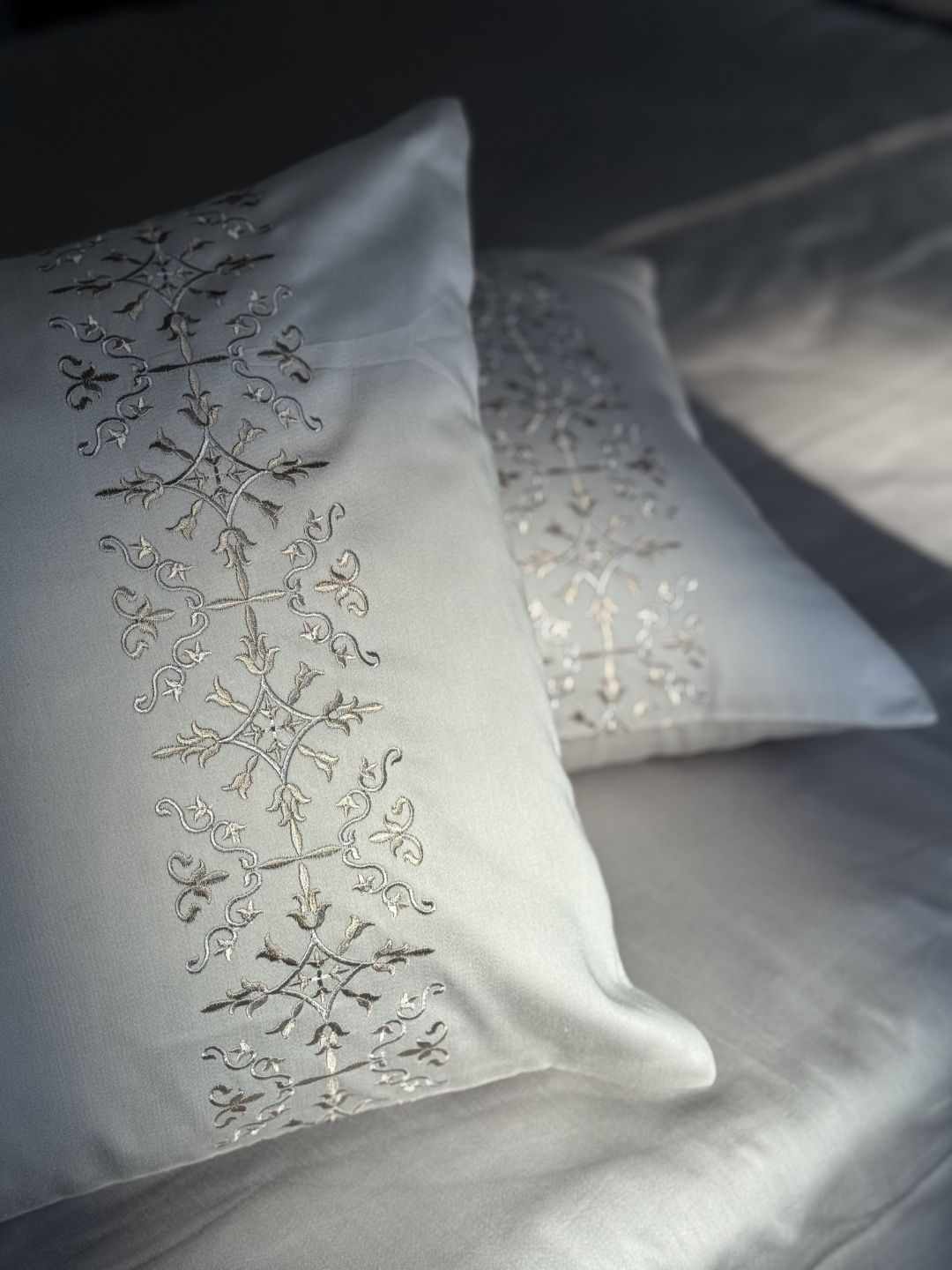Luna Silver Dreams Bedsheet Set - Elysian Home Decor