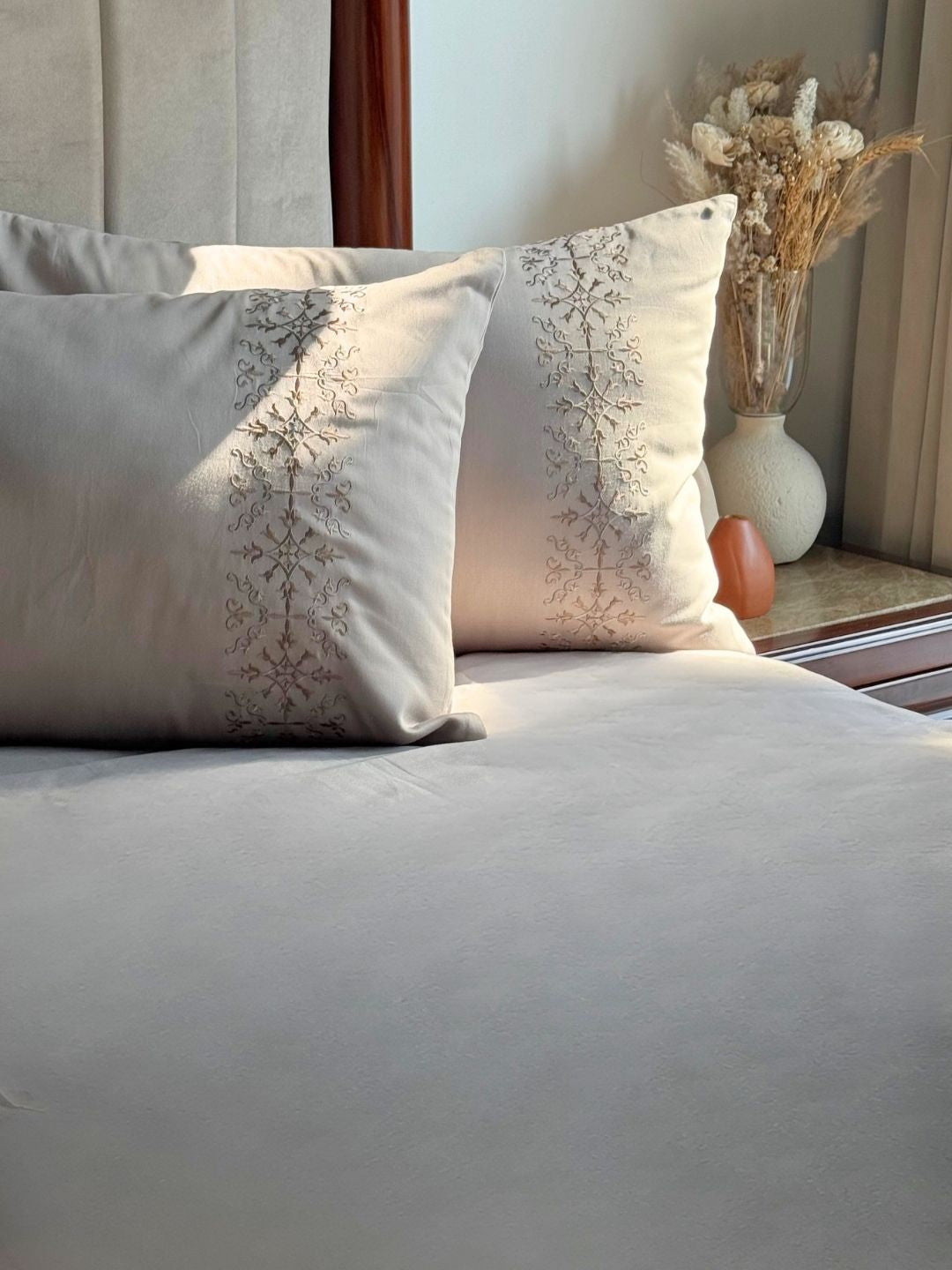 Luna Silver Dreams Bedsheet Set - Elysian Home Decor