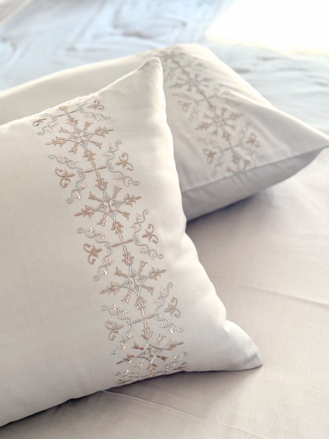 Luna Silver Dreams Bedsheet Set - Elysian Home Decor