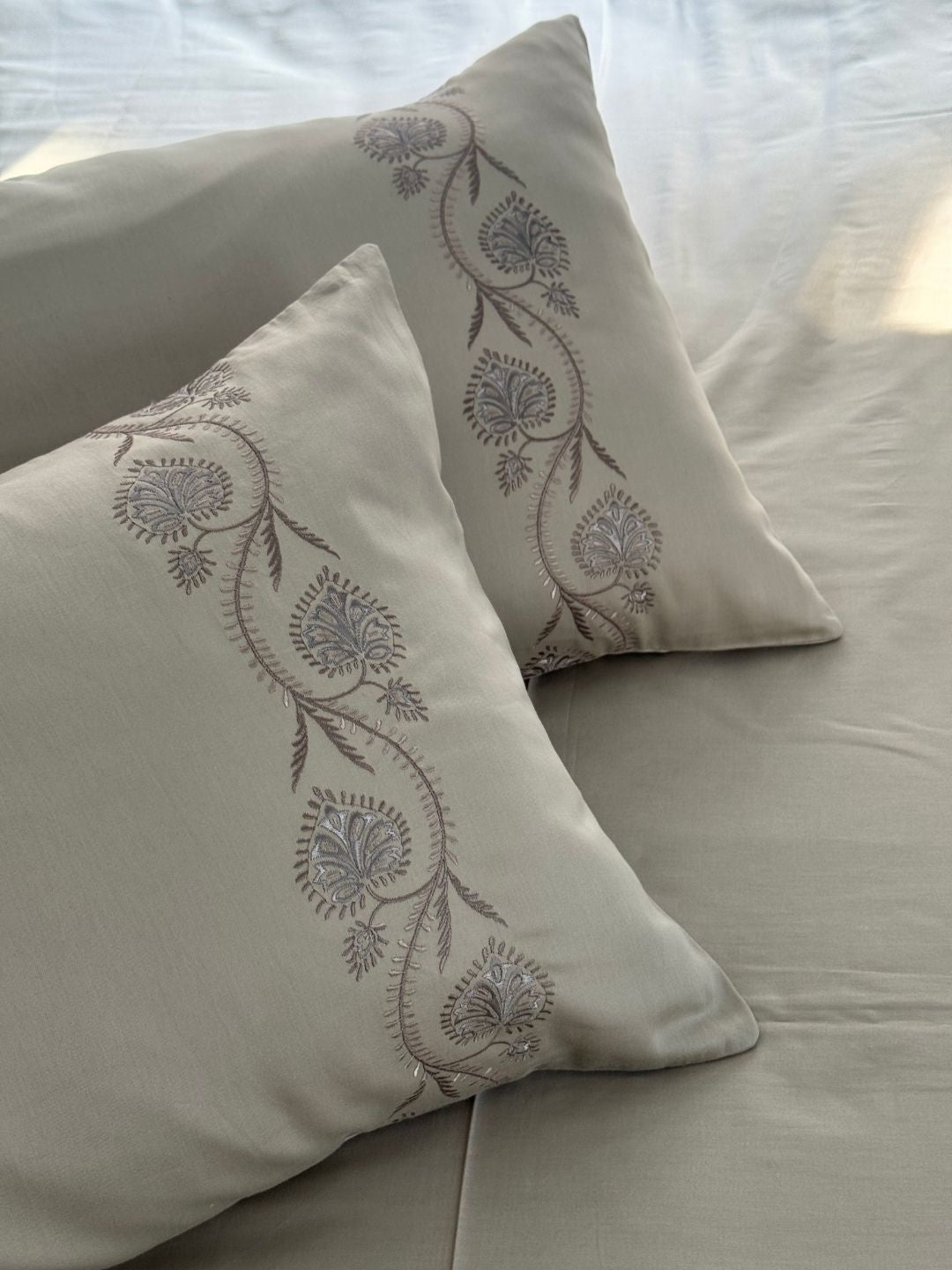 Nora Beige Dreams Bedsheet Set - Elysian Home Decor