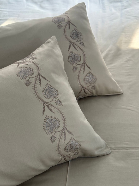 Nora Beige Dreams Bedsheet Set - Elysian Home Decor