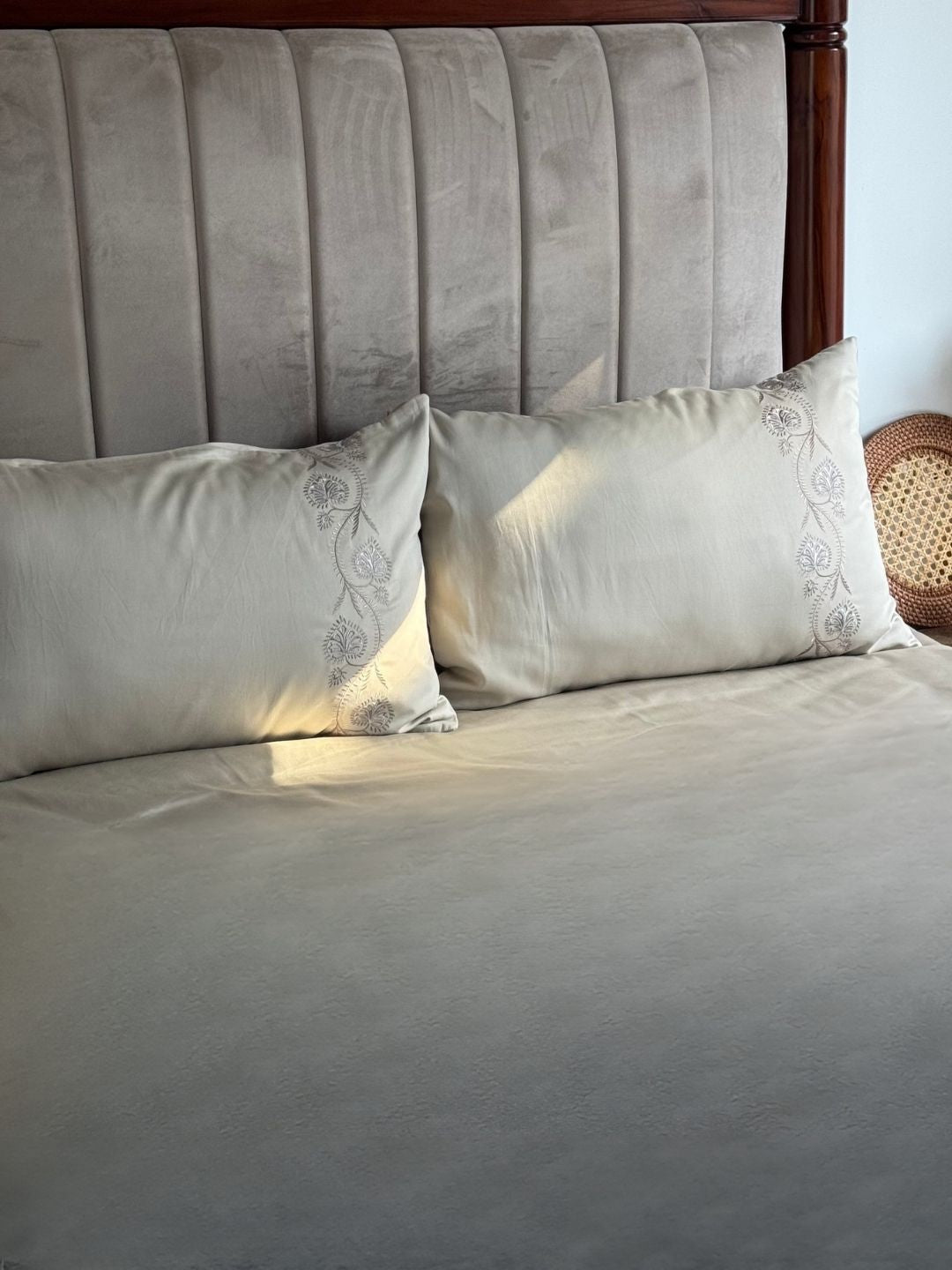 Nora Beige Dreams Bedsheet Set - Elysian Home Decor