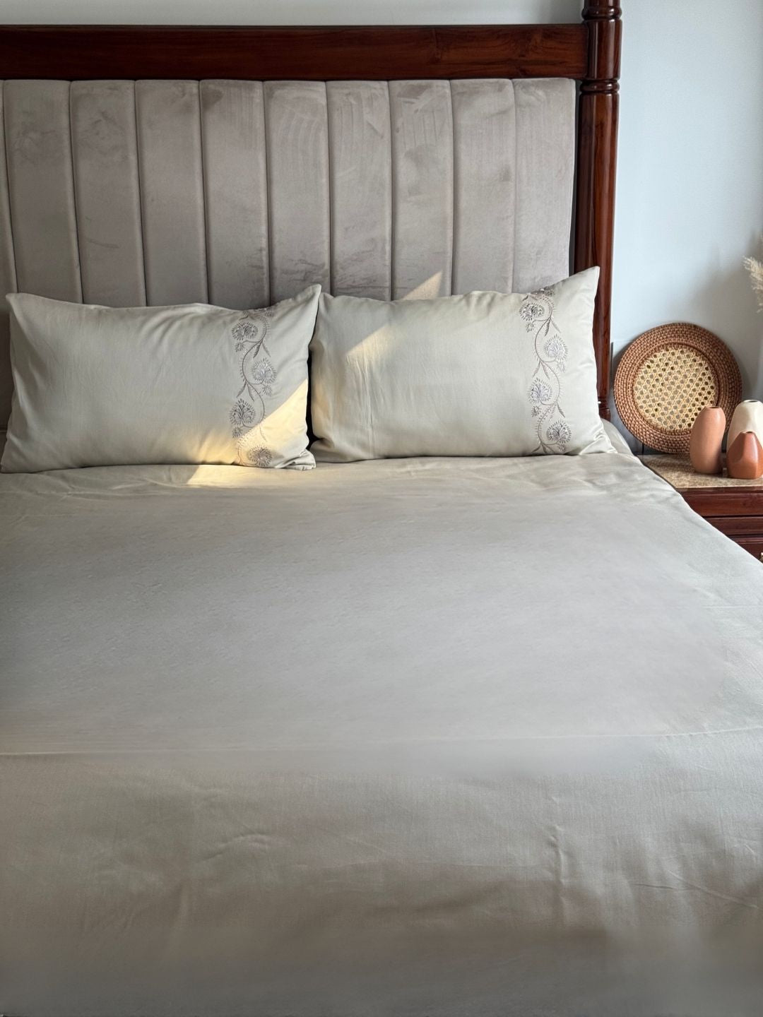 Nora Beige Dreams Bedsheet Set - Elysian Home Decor