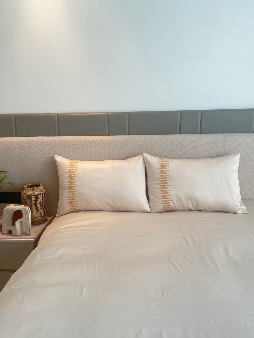 Stella Oats Beige Dreams Bedsheet Set - Elysian Home Decor