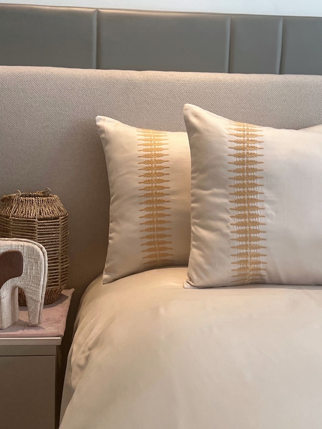 Stella Oats Beige Dreams Bedsheet Set - Elysian Home Decor