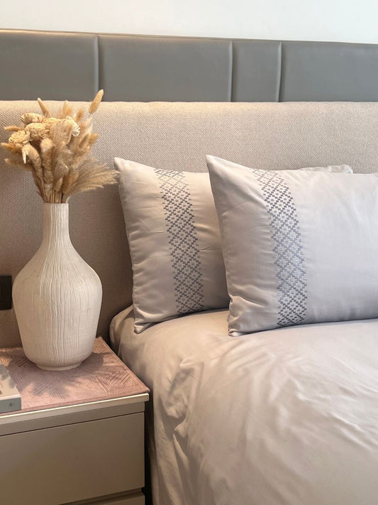 Tessa Pearl Grey Dreams Bedsheet Set - Elysian Home Decor