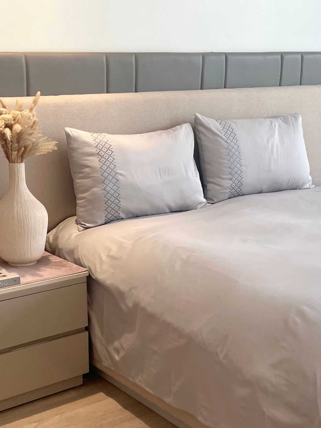 Tessa Pearl Grey Dreams Bedsheet Set - Elysian Home Decor