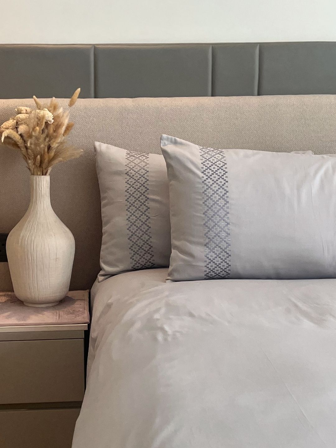 Tessa Pearl Grey Dreams Bedsheet Set - Elysian Home Decor
