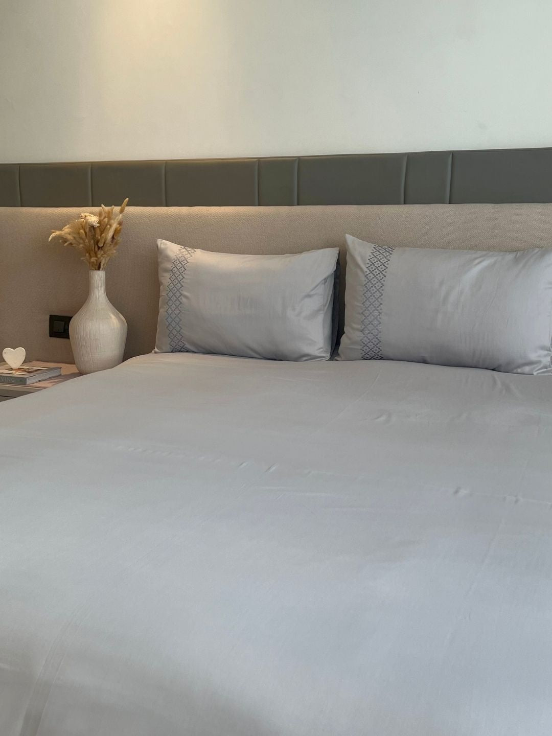 Tessa Pearl Grey Dreams Bedsheet Set - Elysian Home Decor