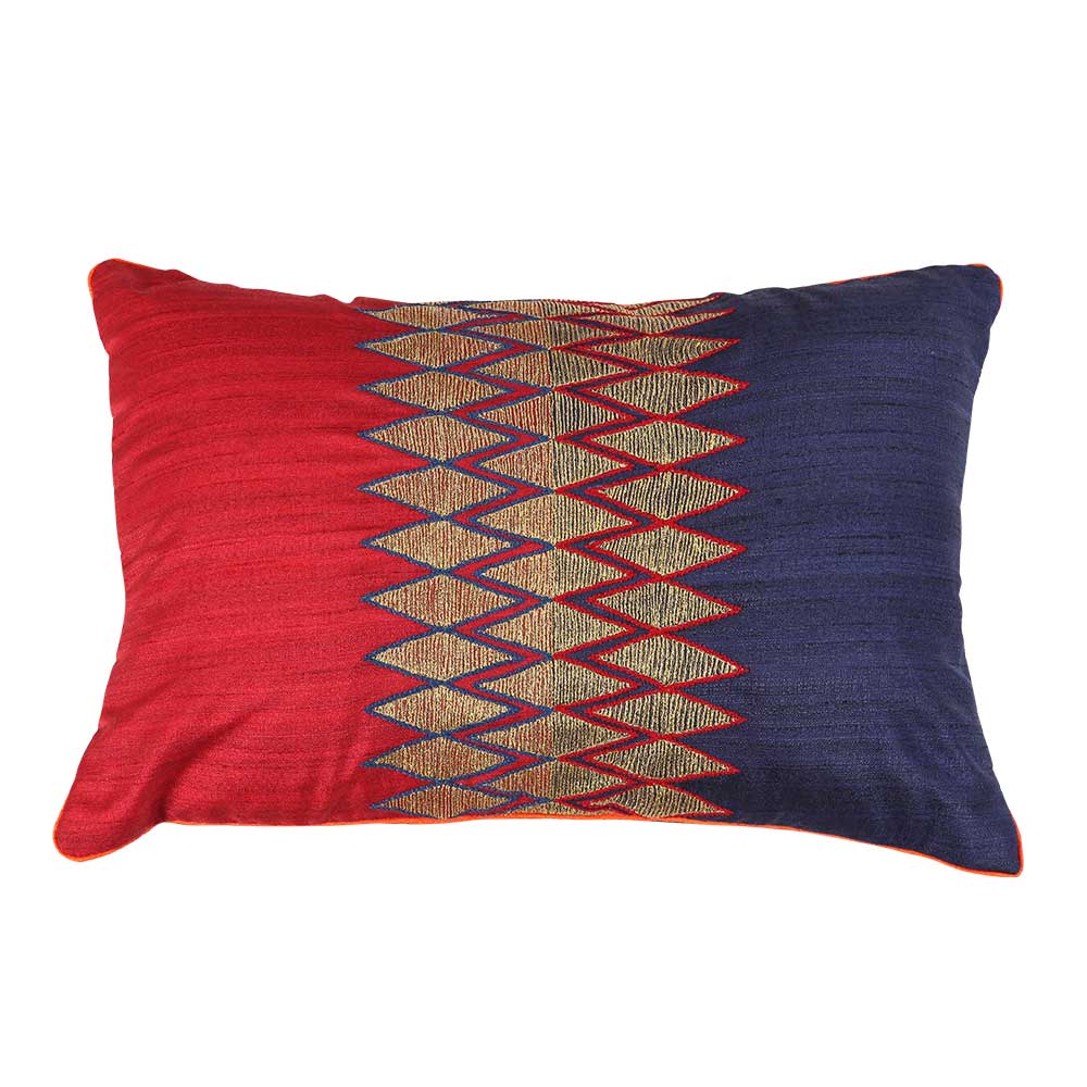 Home Decore Decorative Silk Dupion Cushion Cover 12x18(Inch) - Elysian Home Decor