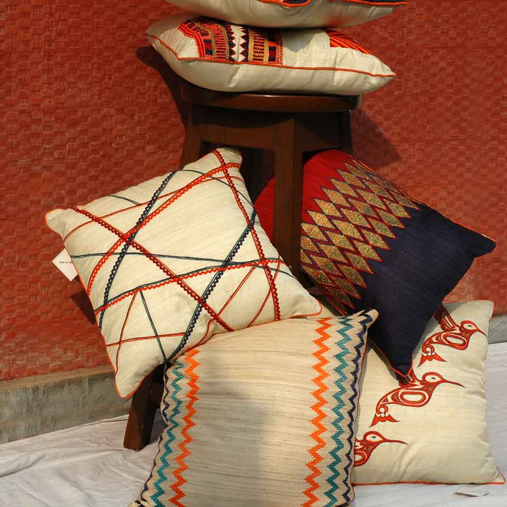 Home Decore Decorative Silk Dupion Cushion Cover 12x18(Inch) - Elysian Home Decor