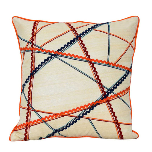 Zenith Silk Dupion Cushion Cover Great Quality Lace Pillow Cushion Cases 16x16 - Elysian Home Decor