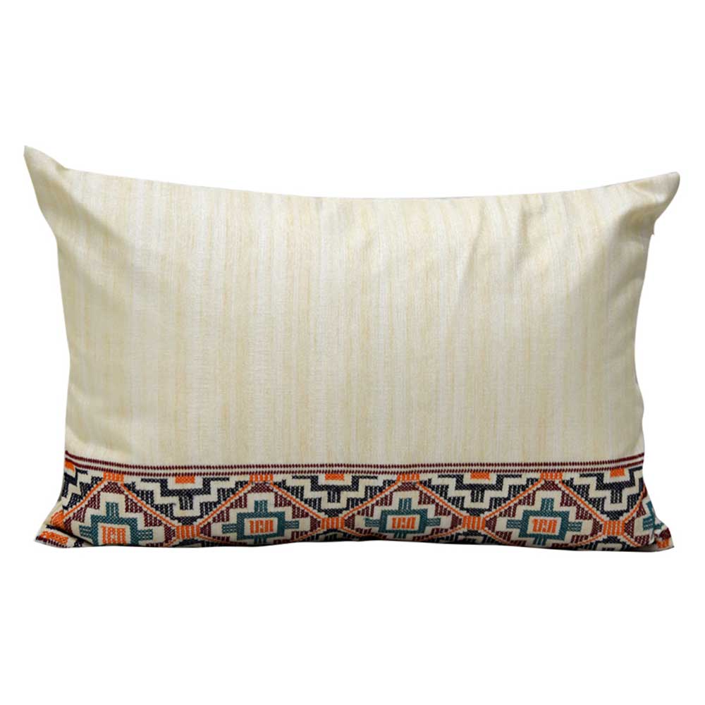 Beltic Silk Dupion Cushion Cover 12"X18" Sofa Drawing Room Cushion Cover - Elysian Home Decor