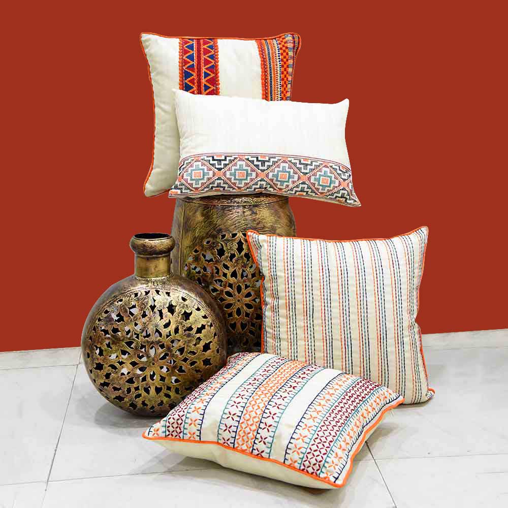 Beltic Silk Dupion Cushion Cover 12"X18" Sofa Drawing Room Cushion Cover - Elysian Home Decor
